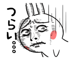 Dramatic Changing Rabbit sticker #12841149