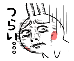 Dramatic Changing Rabbit sticker #12841149