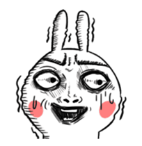 Dramatic Changing Rabbit sticker #12841150