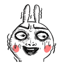 Dramatic Changing Rabbit sticker #12841150