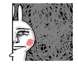 Dramatic Changing Rabbit sticker #12841153