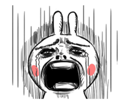 Dramatic Changing Rabbit sticker #12841154