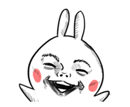 Dramatic Changing Rabbit sticker #12841157