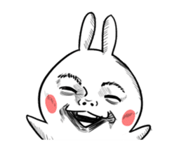 Dramatic Changing Rabbit sticker #12841157