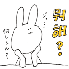 rabbit Korean Sticker. sticker #12841163