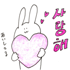 rabbit Korean Sticker. sticker #12841166