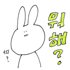 rabbit Korean Sticker. sticker #12841167