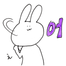 rabbit Korean Sticker. sticker #12841171