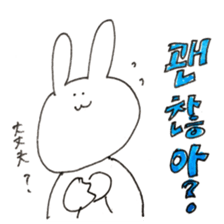 rabbit Korean Sticker. sticker #12841174