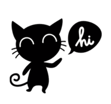 Black Cat Animated sticker #12841783