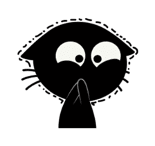Black Cat Animated sticker #12841784