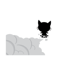 Black Cat Animated sticker #12841785