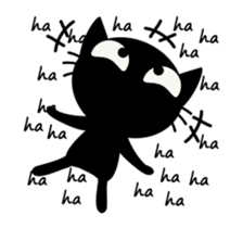Black Cat Animated sticker #12841789