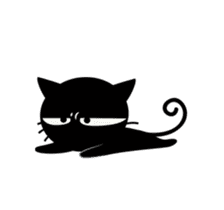 Black Cat Animated sticker #12841791