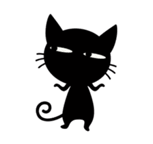 Black Cat Animated sticker #12841792