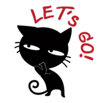 Black Cat Animated sticker #12841795