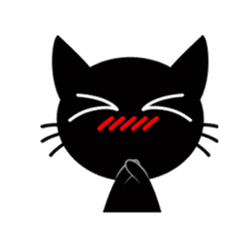 Black Cat Animated sticker #12841798