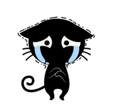 Black Cat Animated sticker #12841803