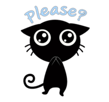 Black Cat Animated sticker #12841804