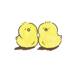 watercolor style Piyotama sticker sticker #12843204