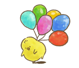 watercolor style Piyotama sticker sticker #12843213