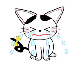 Animation happy cat "FUKU" sticker #12843308