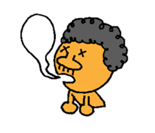 afro player sticker #12843478