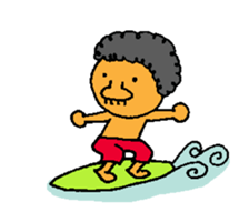 afro player sticker #12843482