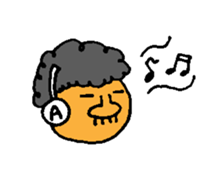 afro player sticker #12843488