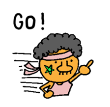 afro player sticker #12843489