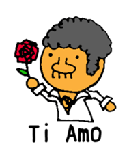 afro player sticker #12843504