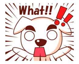 Jacob the White Puppy sticker #12843825