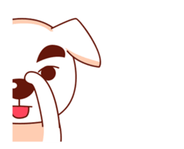 Jacob the White Puppy sticker #12843832