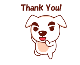 Jacob the White Puppy sticker #12843844