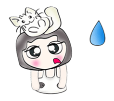 Hi! My name is Satoshi. Cat man sticker #12843969