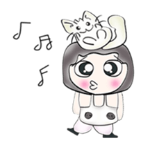 Hi! My name is Satoshi. Cat man sticker #12843981