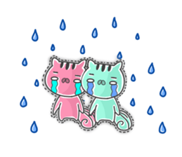 twin squirrels sticker #12844465