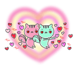 twin squirrels sticker #12844476