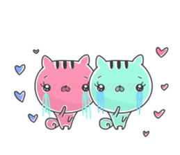 twin squirrels sticker #12844485