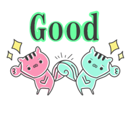 twin squirrels sticker #12844500