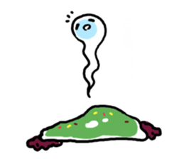 friendly ice cream sticker #12845150