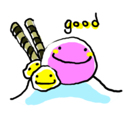 friendly ice cream sticker #12845151