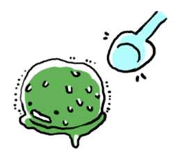 friendly ice cream sticker #12845152