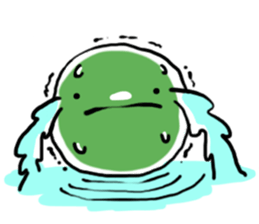 friendly ice cream sticker #12845169