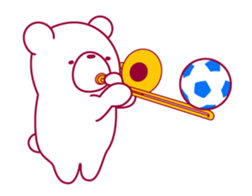 The bear."UGOKUMA" He plays a trombone. sticker #12845278