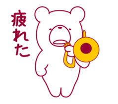 The bear."UGOKUMA" He plays a trombone. sticker #12845279