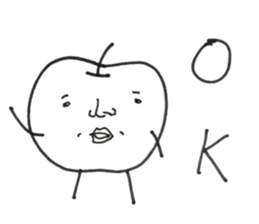 a word of vegetables and fruit sticker #12847325