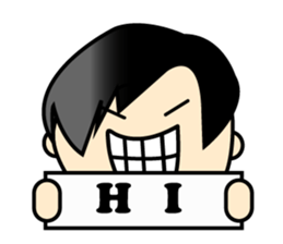Q version placards King sticker #12848486