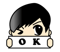 Q version placards King sticker #12848490
