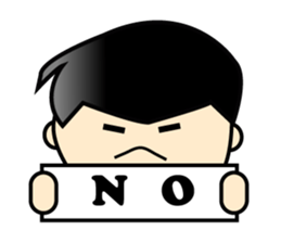 Q version placards King sticker #12848491